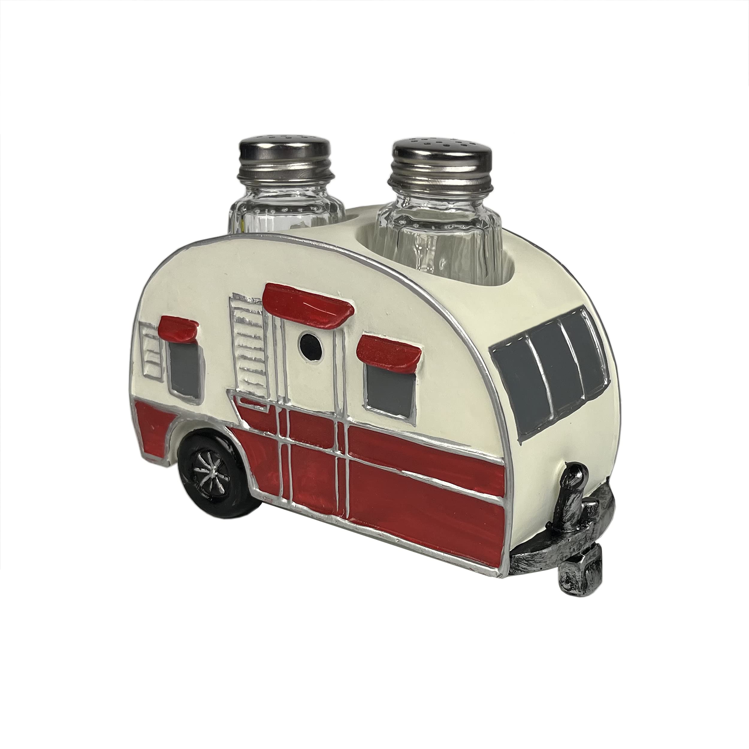 Premium RV Salt and Pepper Shakers Set - Durable Camping Kitchen Essentials for RV, Camper & Outdoor Adventures - Compact Spice Dispensers for Travel, Picnics & Road Trips