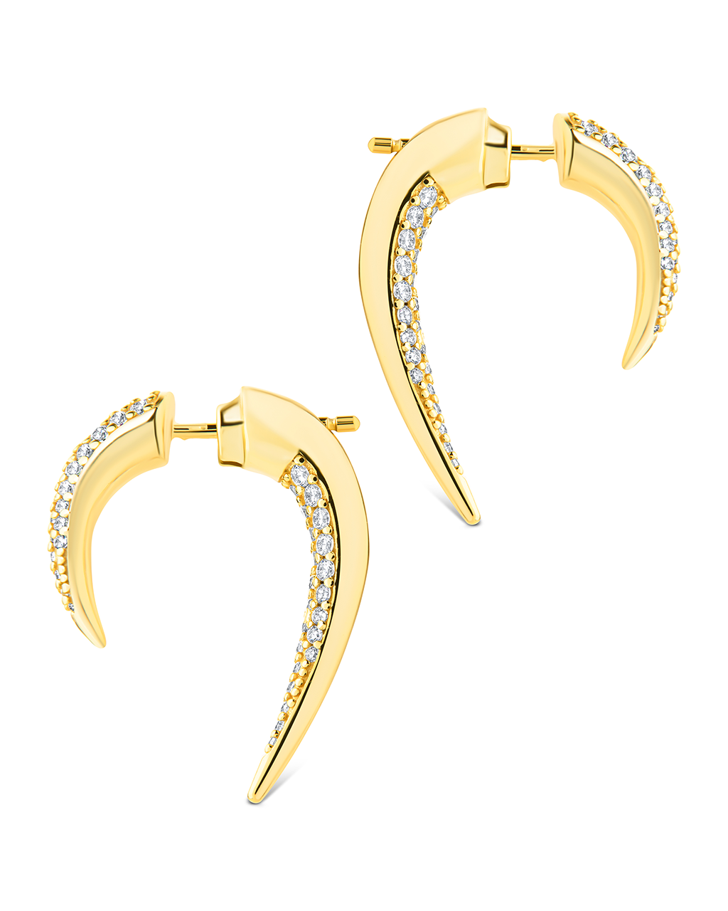 Becca Pointed CZ Stud Earrings - Elegant Cubic Zirconia Earrings for Women, Hypoallergenic Fashion Jewelry Gift | Perfect for Parties, Weddings & Everyday Wear