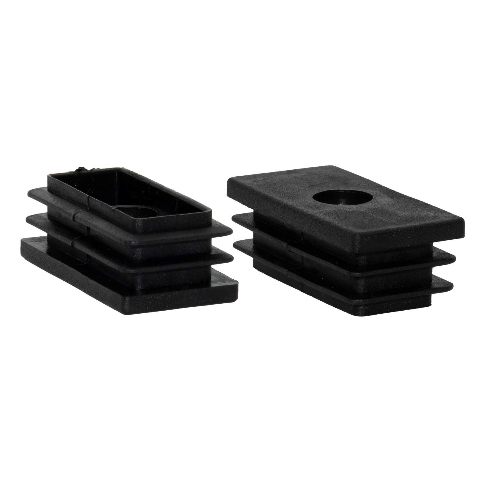 Black 16-Piece M8 Thread Plastic Adjustable Leveling Feet - 25mm x 50mm (1