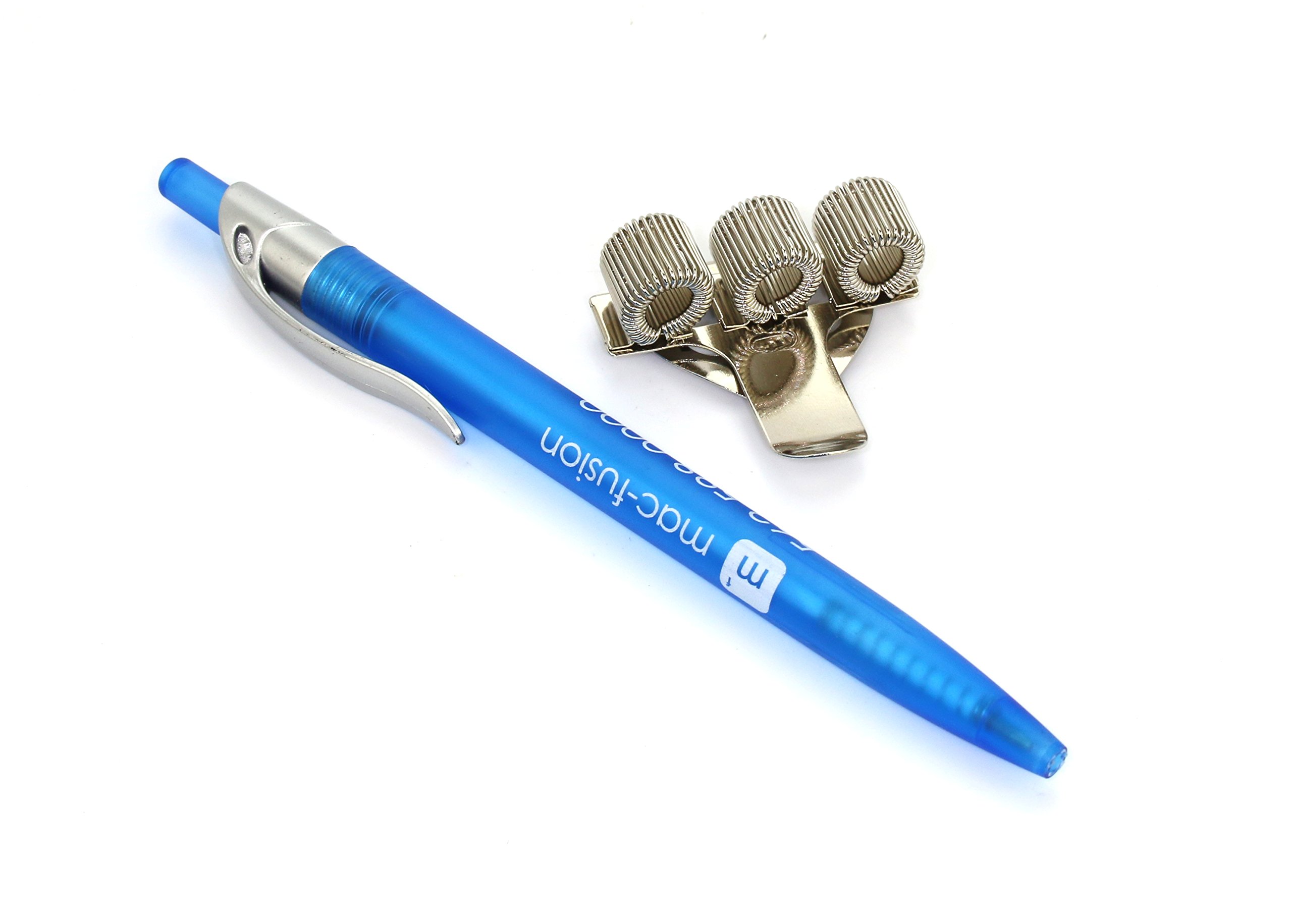 Expandable Triple Pen & Pencil Holder with Spring Clip - Office Desk Organizer for Pens, Markers & Highlighters - Perfect for School, Office & Home Workspace Organization