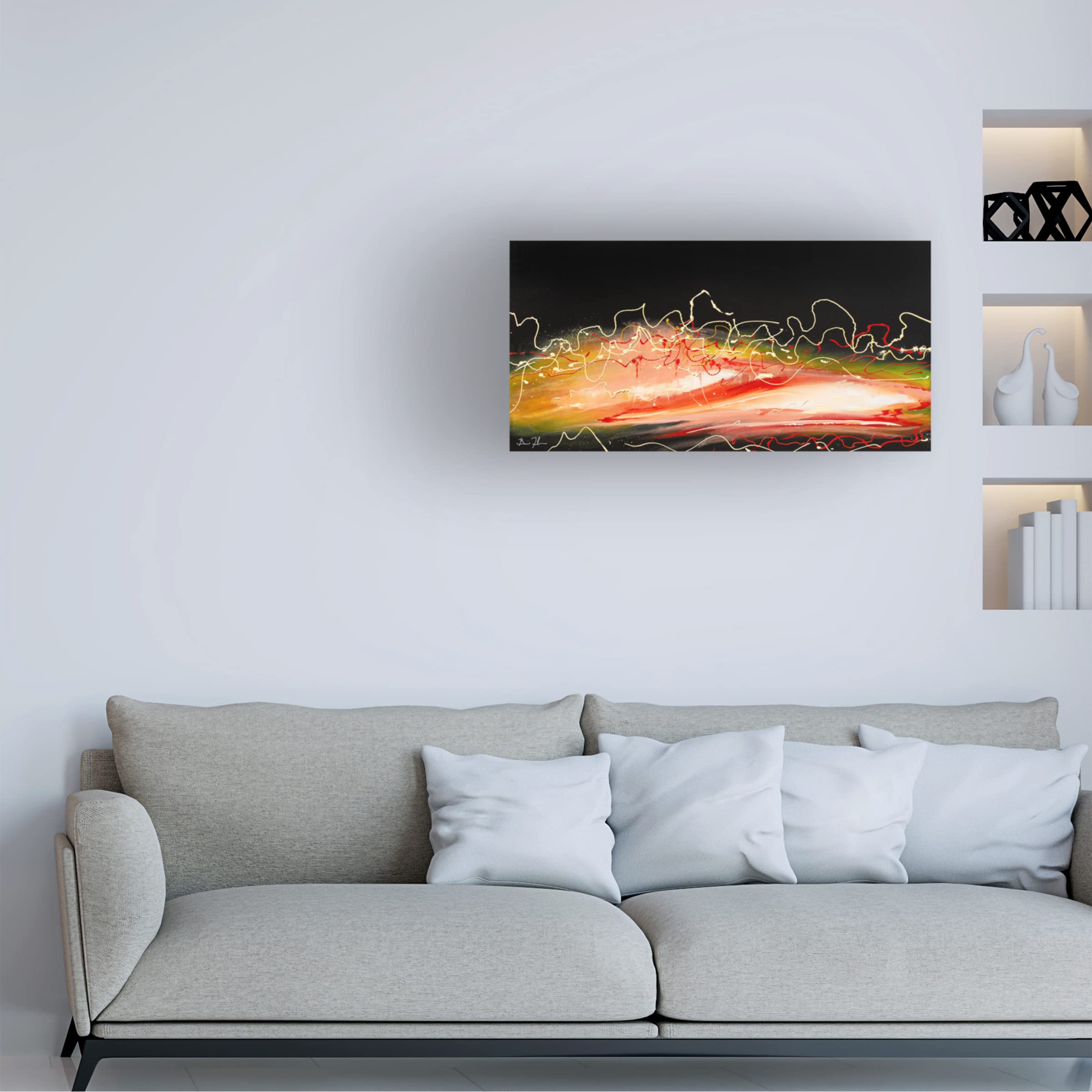 Brian Fisher 'Rush' Canvas Wall Art Print - Modern Abstract Painting for Living Room, Bedroom & Office Decor | Trademark Fine Art Collection