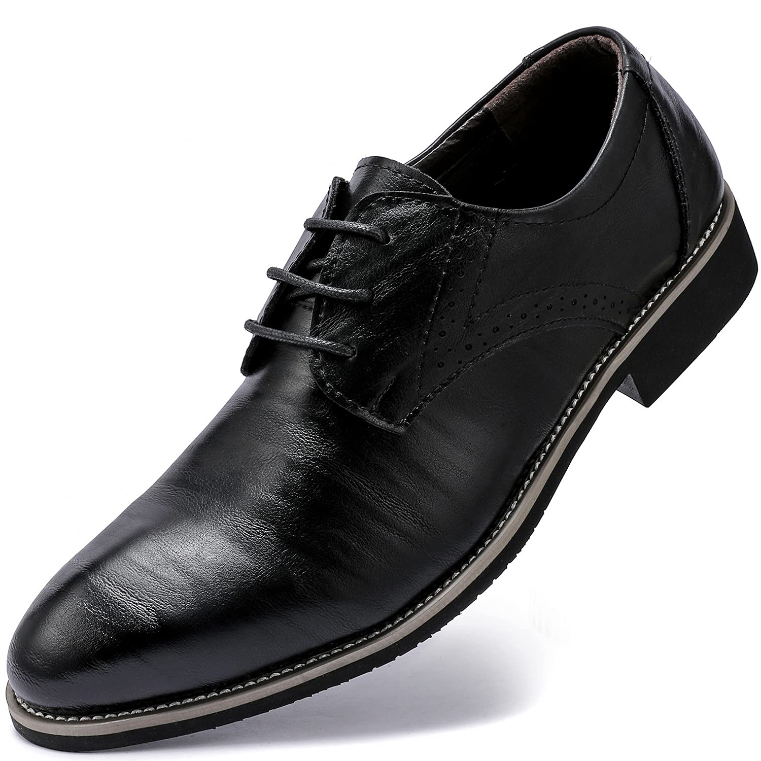 Premium Men's Oxford Dress Shoes - Classic Business Formal Derby Shoes for Men | Ideal for Office, Weddings & Special Occasions