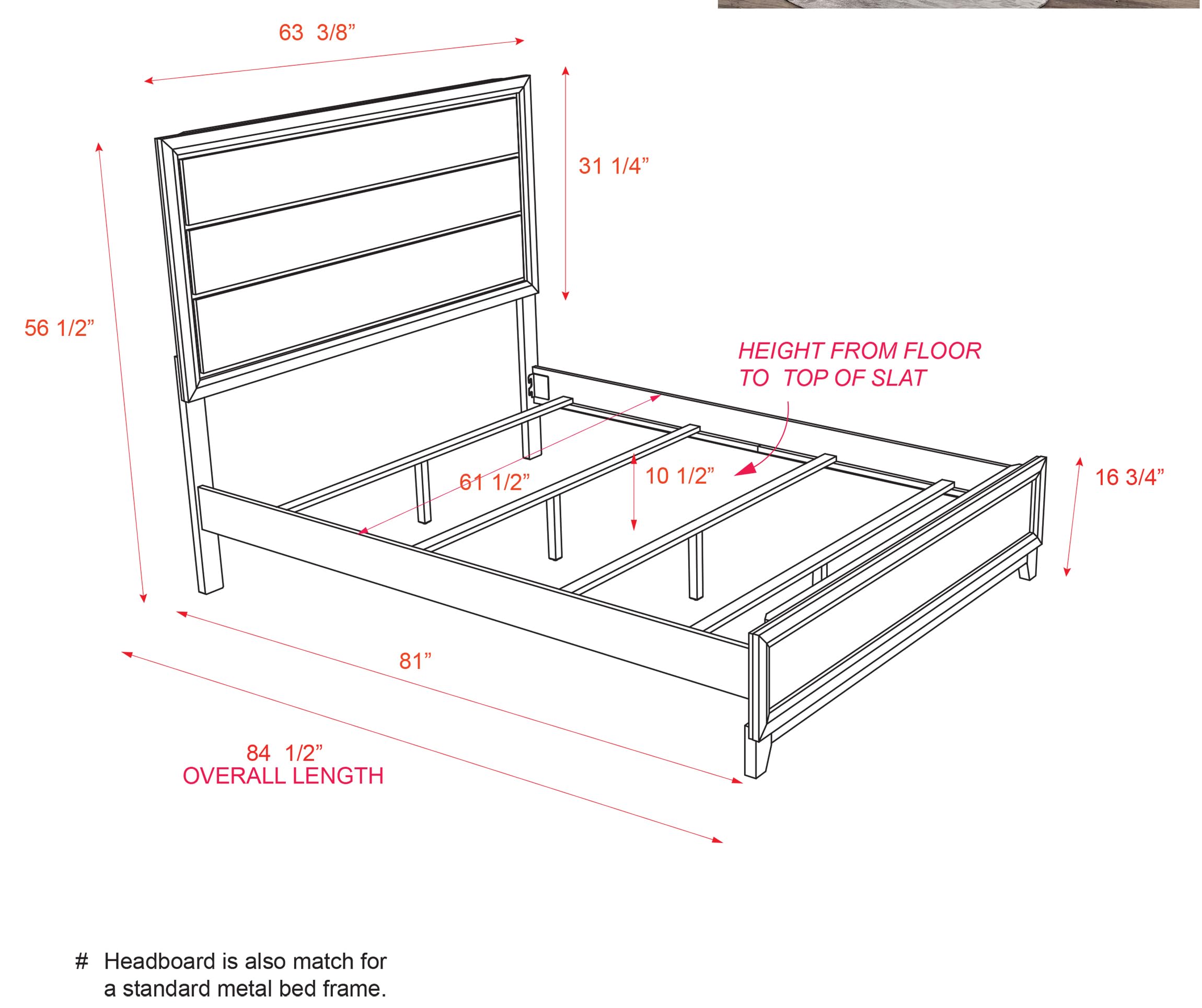 Kings Brand Furniture – Athens 6-Piece Queen Size Bedroom Set with Bed, Dresser, Mirror, Chest & 2 Night Stands | Modern Bedroom Furniture for Master Suite & Guest Room
