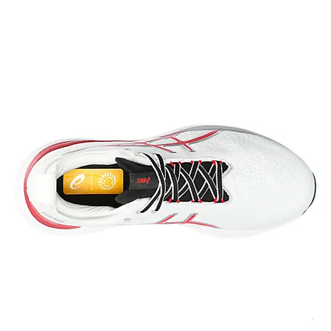 ASICS GEL-Nimbus 25 Men's Running Shoes - White/Classic Red - Anniversary Edition | Premium Cushioning for Long-Distance Running & Marathon Training