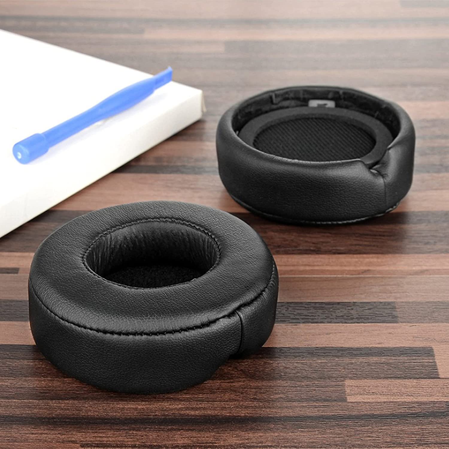 Adhiper Replacement Ear Pads for Mixr Headphones - Premium Protein PU Leather Ear Cushions - Compatible with Mixr On-Ear Headphones (Black) - Perfect for Music, Gaming & Travel Comfort