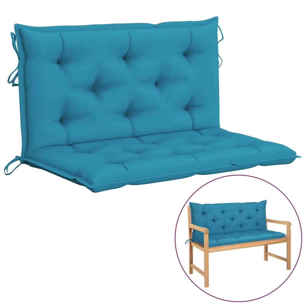 Light Blue Outdoor Patio Loveseat Cushion - 39.4 Inch Waterproof Garden Bench & Swing Chair Cushion - Durable Fabric for Settee, Patio Furniture & Outdoor Seating - Perfect for Backyard, Deck, Porch & Garden Relaxation
