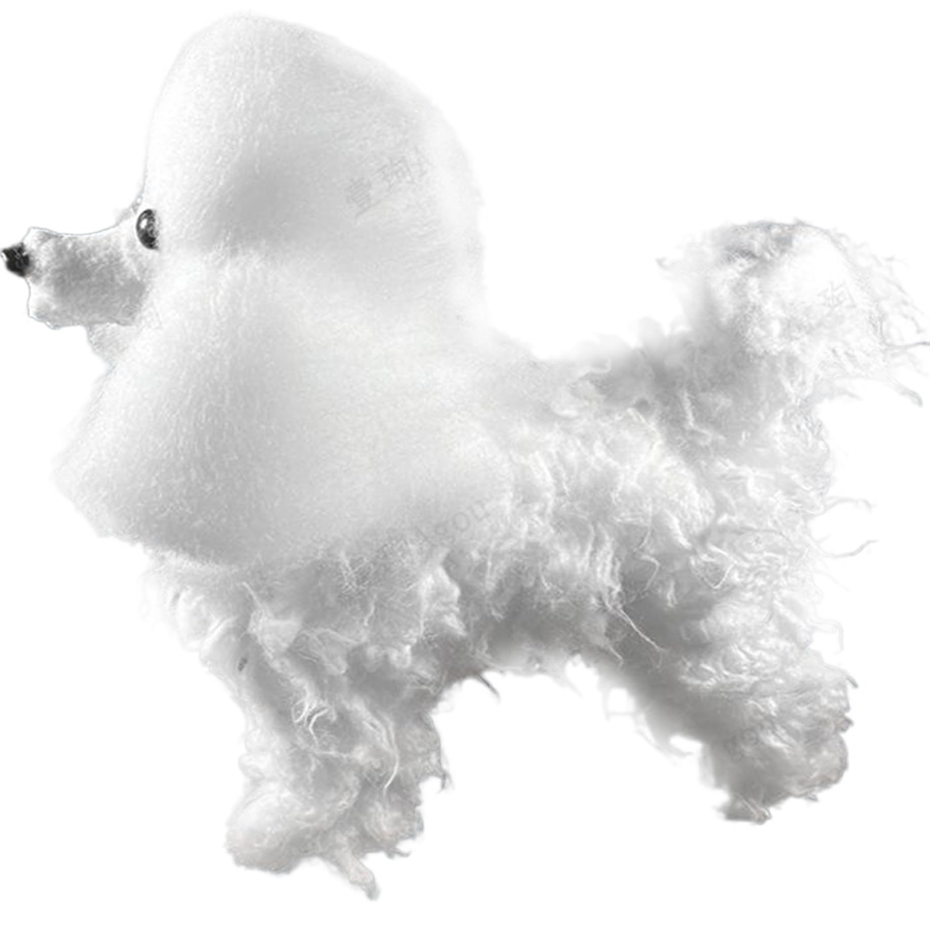 Professional Dog Wig for Grooming Practice - Soft Thickened Realistic Dog Hair Simulation for Groomers - Perfect for Poodle Styling & Training (No Model Included) | Ideal for Dog Grooming Schools, Salon Practice & Pet Styling Competitions