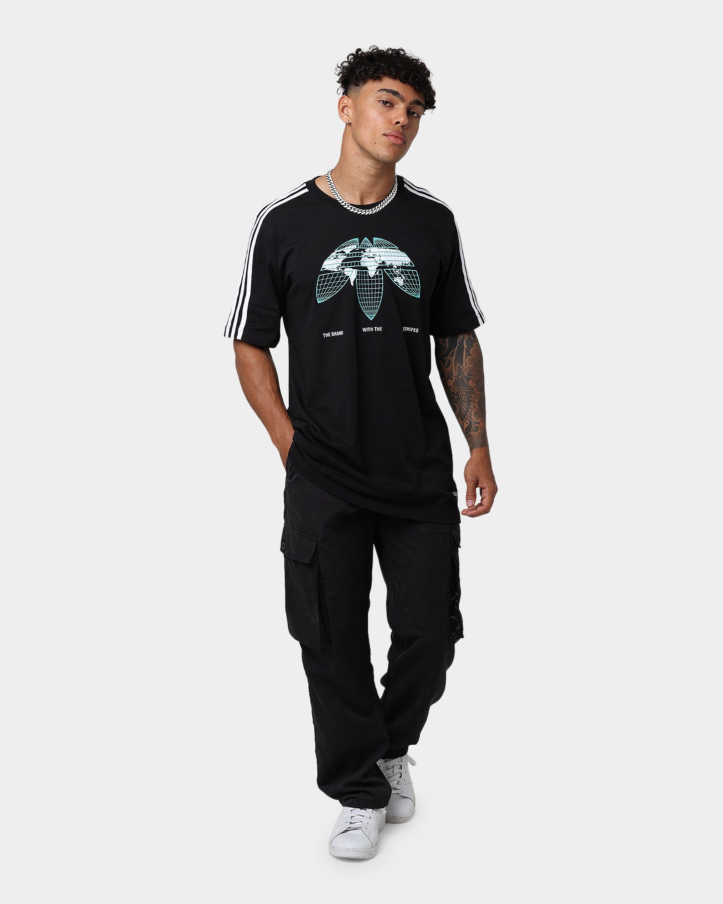 Adidas Graphics United T-Shirt for Men - Black Cotton Short Sleeve Tee | Casual Wear, Street Style & Gym Outfit