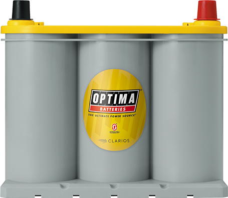 Optima D35 Yellow Top Deep Cycle Battery - High-Performance AGM Battery for RVs, Boats & Off-Grid Power - Reliable Starting Power & Deep Cycling Capability