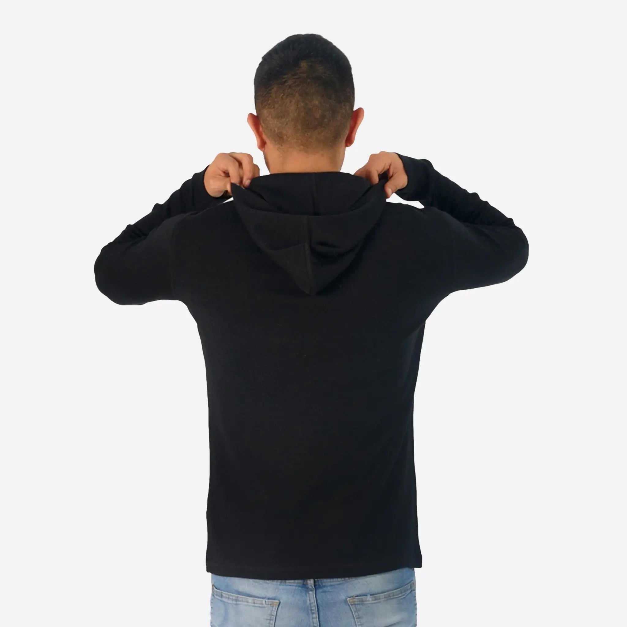 Men's Alpaca Wool Pullover Hoodie - 300 Lightweight Winter Sweater for Outdoor Activities & Casual Wear
