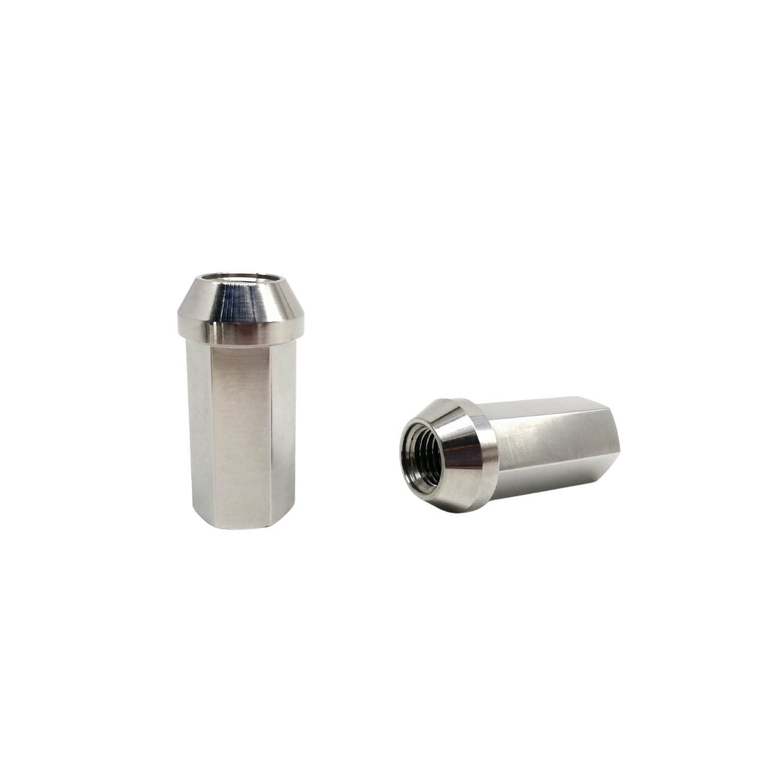Premium Rison Titanium Open End Lug Nuts M12/M14 - Burnt Blue/Red/Original Finish - Ultra Lightweight Racing Lug Nuts for Cars & Trucks (20-Piece Set, M12x1.25) - Perfect for Track Days, Car Shows & Performance Upgrades