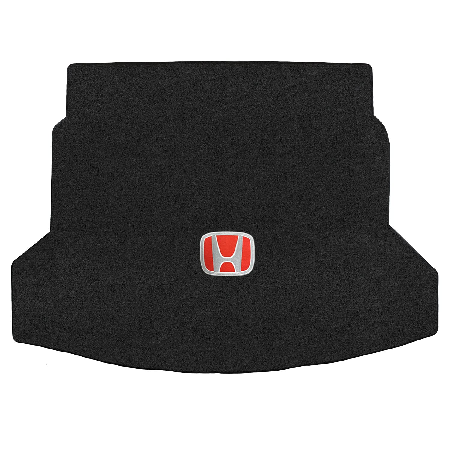 Premium Custom-Fit Carpet Floor Mats for Honda CR-V 2012-2016 | Luxury Car Floor Liners with Silver & Red Honda Logo (Black, Includes Cargo Mat) - Perfect for All-Weather Protection & Enhanced Interior Style