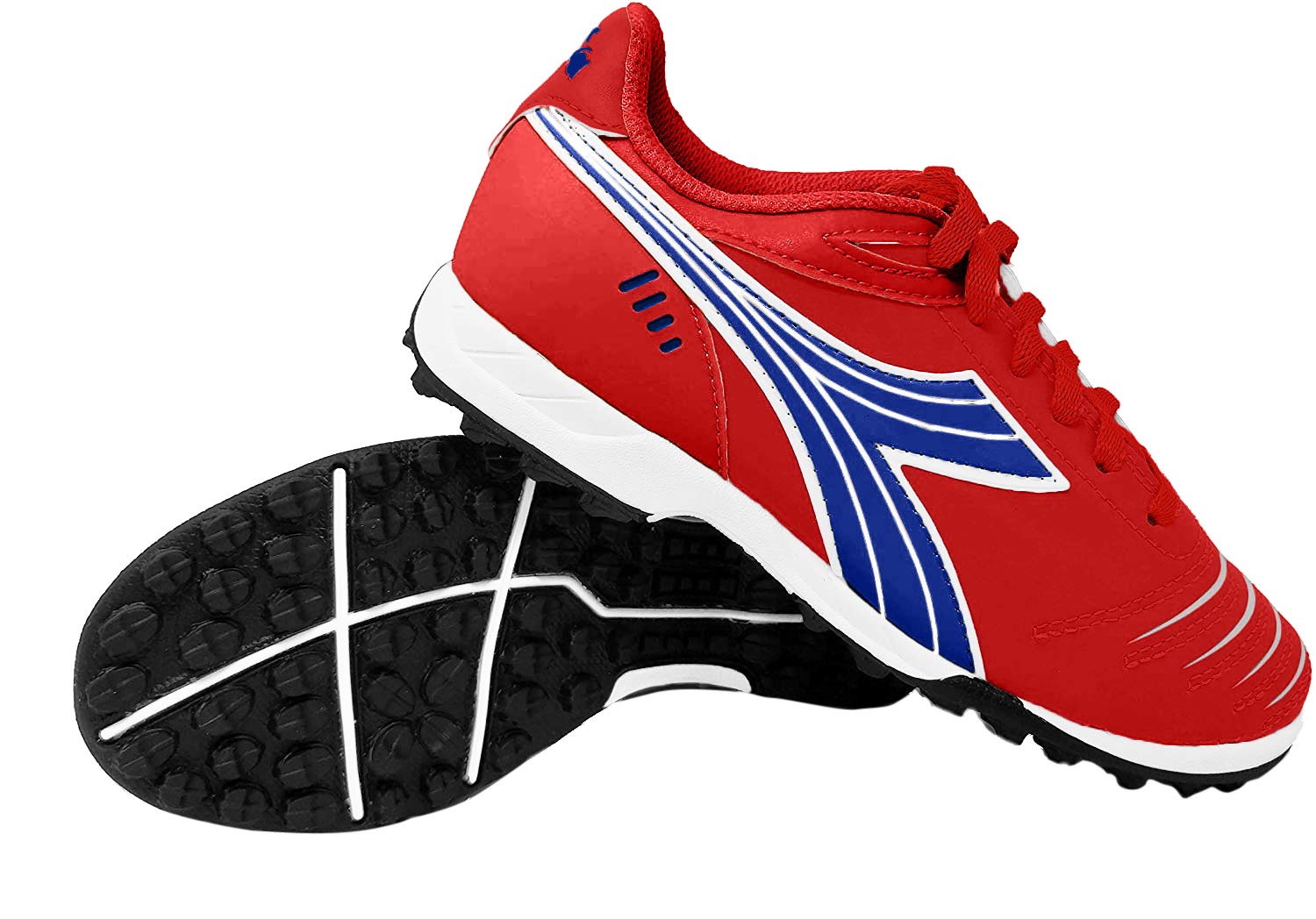 Diadora Cattura TF Jr Kids' Turf Soccer Shoes - Lightweight & Durable for Youth Soccer Training & Matches