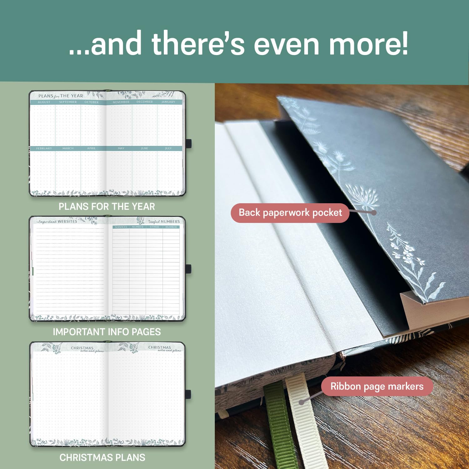Boxclever Academic Diary 2024-2025 - Weekly Planner with Dotted Note Pages | August 2024 to August 2025 | Lightweight Mid-Year Planner & Notebook Combo | Perfect for Students, Teachers & Professionals