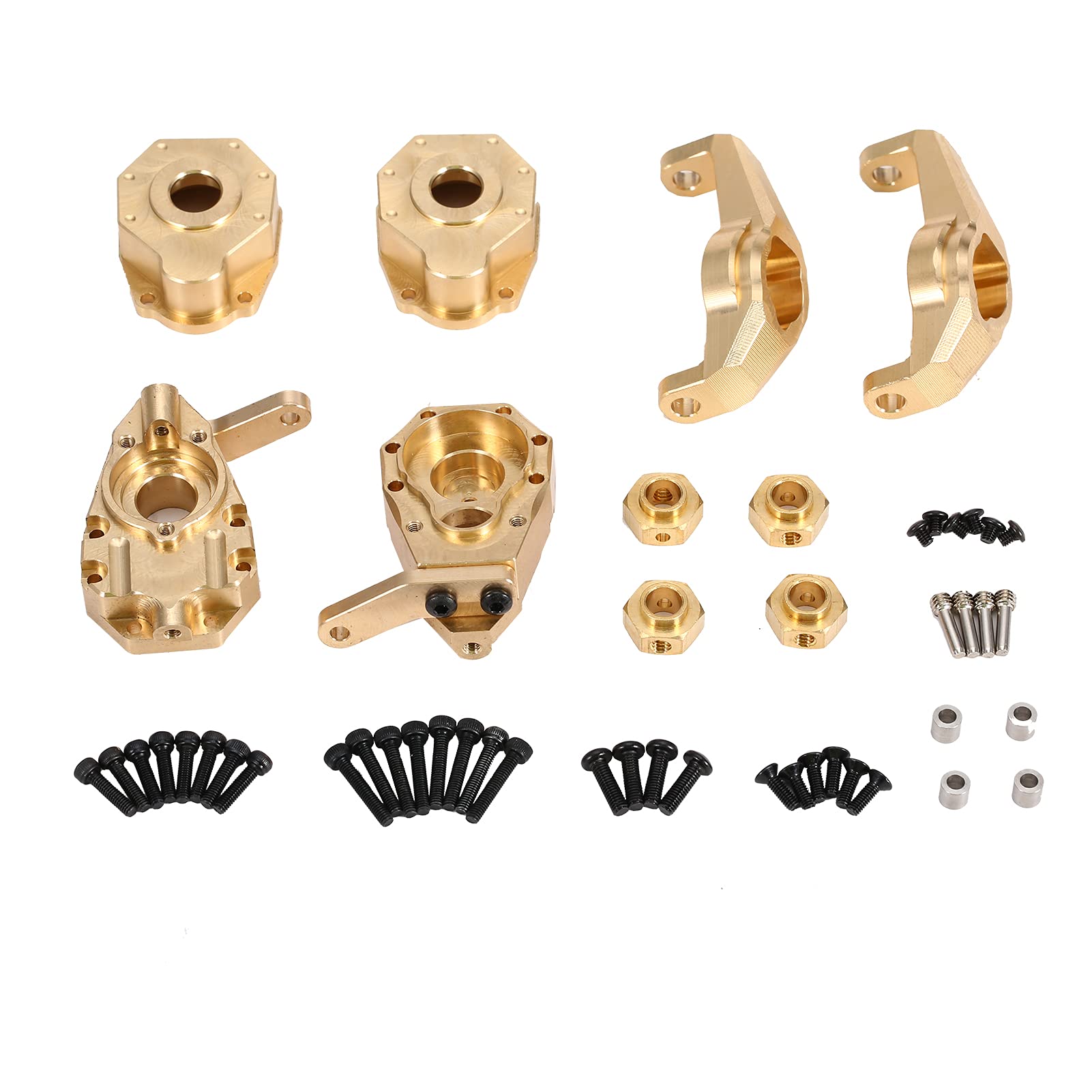 GoolRC RC Drive Axle Cover Front Axle C Hub Carrier Steering Cup Sets for Traxxas TRX-4 TRX6 RC Cars - Durable Off-Road Replacement Parts for Crawling & Rock Racing