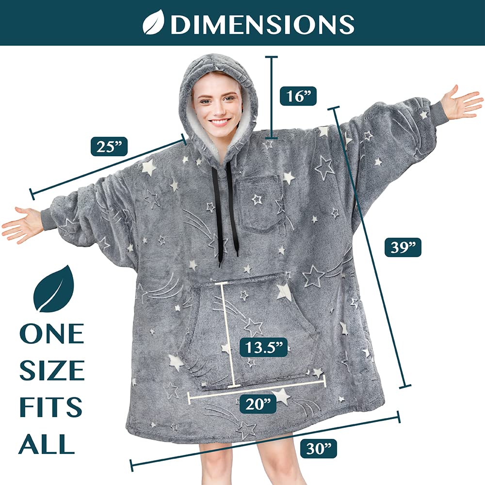 PAVILIA Women's Sherpa Wearable Blanket Hoodie - Oversized Cozy Fleece Sweatshirt Blanket with Hood for Men & Women | Perfect for Lounging, Netflix Nights & Outdoor Camping
