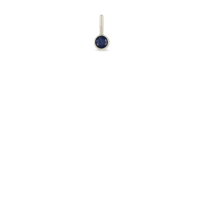 14K Blue Sapphire Charm Pendant Necklace - Genuine Sapphire Jewelry for Women - Perfect for Birthdays, Anniversaries & Special Occasions
