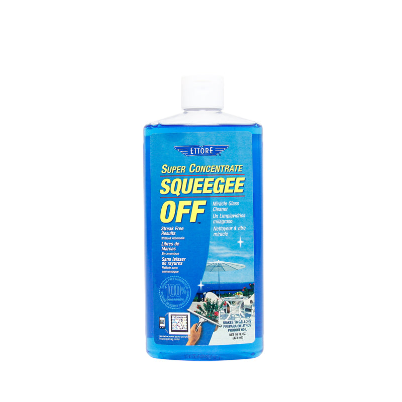 Ettore Professional Window Squeegee - Streak-Free Cleaning for Glass, Mirrors & Shower Doors - Perfect for Home, Office & Commercial Use