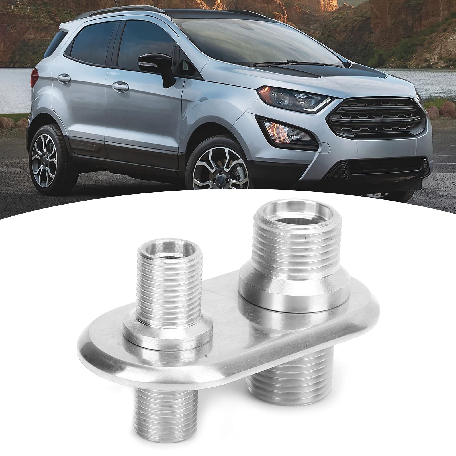 Universal Car AC Bulkhead Connector - High Performance Auto Air Conditioner Replacement for Modification & Hot Rod (Silver) | Perfect for Custom Car Builds, AC System Upgrades & Performance Vehicles