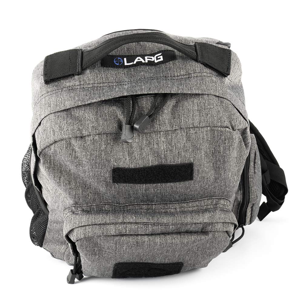 LAPG Commuter Backpack - Hydration Compatible Small Daypack for Hiking, Travel & Work - Heather Grey Tactical Backpack for Men & Women