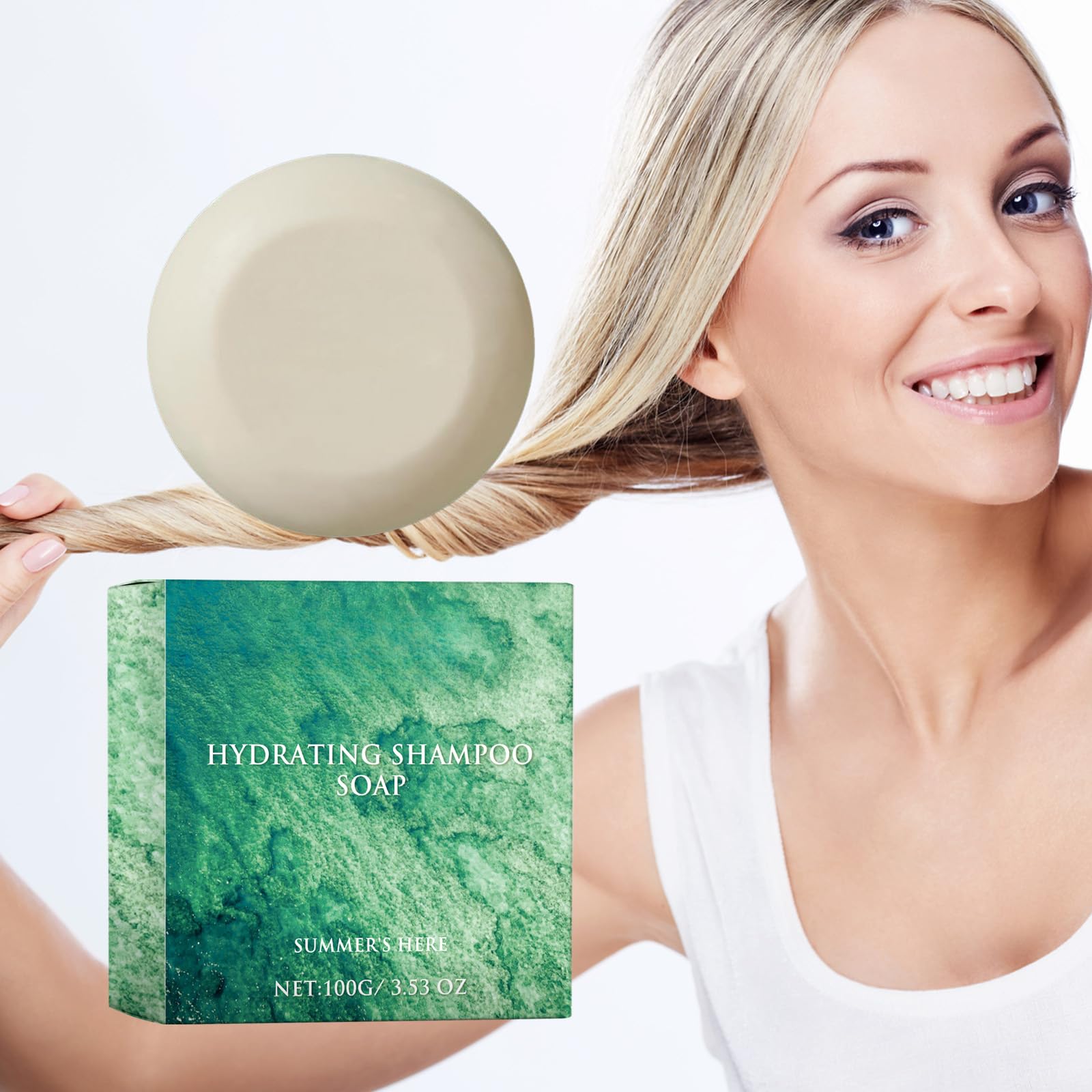 **Hydrating Shampoo Bar with Coconut Oil & Jojoba Oil – Natural Milk Shampoo Bar for Gentle Cleansing & Hair Nourishment – Enriched with Vitamin E – 3-Pack for Travel, Gym & Eco-Friendly Hair Care**