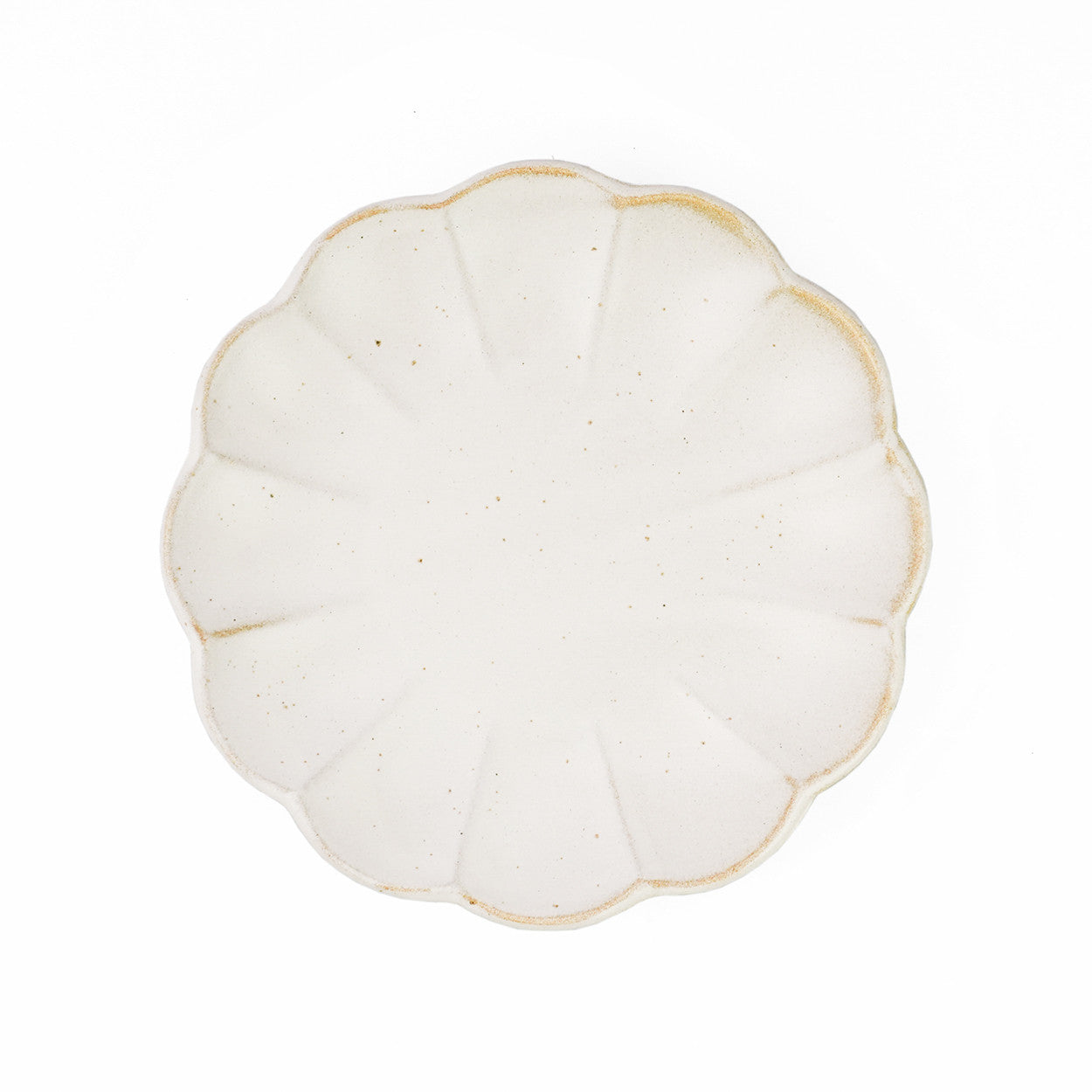 Kikka Daisy Kobiki Matte Ivory Appetizer Plate Set - 5.6 Inch Small Decorative Dishes for Sushi, Desserts, Tapas - Elegant Japanese Style Tableware for Parties, Weddings & Home Dining