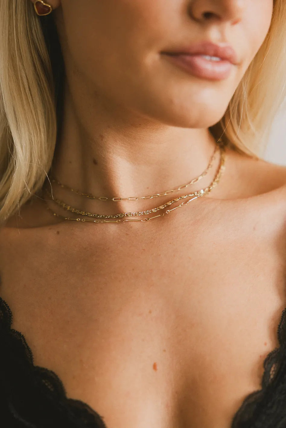 Lander Three Layered Necklace for Women - Elegant Layered Gold & Silver Necklaces Set - Perfect for Everyday Wear, Date Night, and Special Occasions