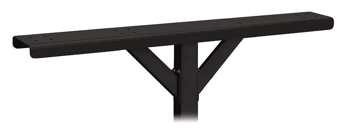 Salsbury Industries 4384BLK 4-Inch Wide Mailbox Spreader with 2 Support Arms - Durable Black Mailbox Post Stabilizer for Rural & Suburban Homes, Perfect for USPS Approved Mailboxes on Gravel or Uneven Ground