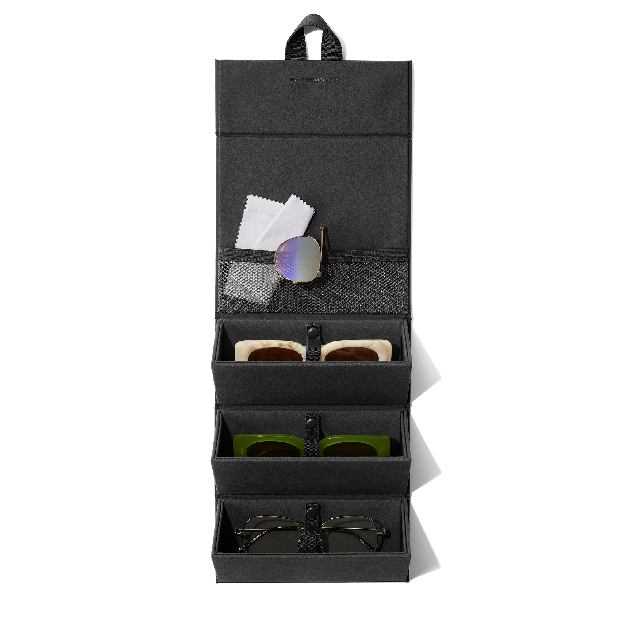 Dagne Dover Remi Glasses Case - Sleek Protective Eyewear Holder for Sunglasses & Reading Glasses - Perfect for Travel, Work & Everyday Use