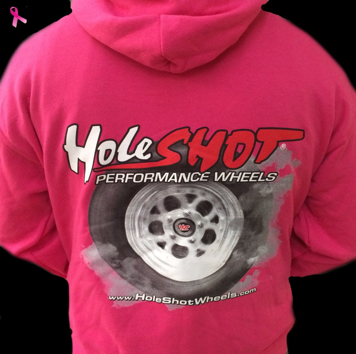Holeshot Burnout Hoodie for Men & Women - Soft Pink Pullover Sweatshirt for Motorcycle Riding, Streetwear & Casual Outfits