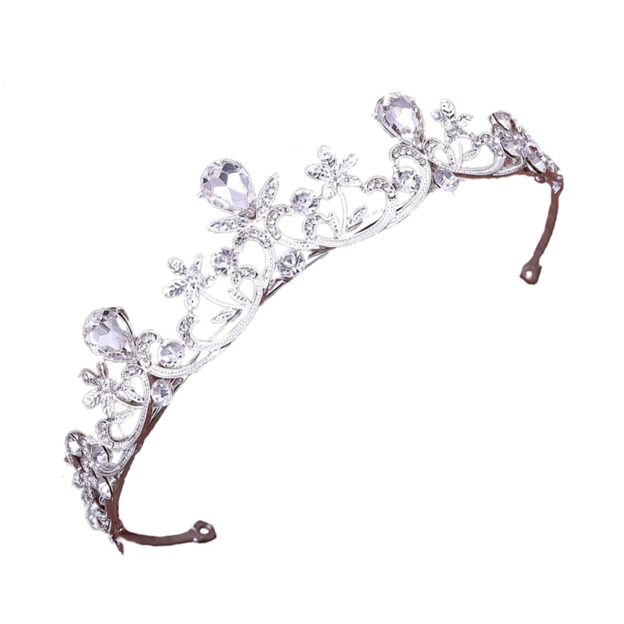 Minkissy 3-Piece Rhinestone Crown Set - Elegant Crystal Queen Tiara for Prom, Wedding & Bridal Accessories | Princess Headband for Birthday, Pageant & Special Events | Sparkling White Decorative Crown for Women & Girls