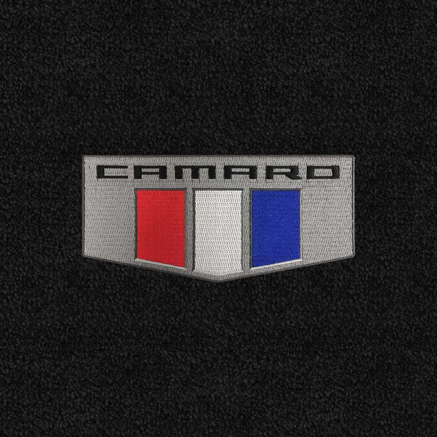 Lloyd Mats Luxe Ebony 4-Piece Custom Fit Floor Mats for 2016-2018 Chevrolet Camaro with Camaro Shield Logo - Premium Car Floor Liners for Protection & Style - Perfect for Daily Driving, Road Trips, and Car Shows