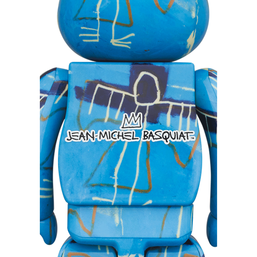 400% +100% Bearbrick Jean Michel Basquiat 9 - Limited Edition Designer Collectible Art Toy for Home Decor & Office Display