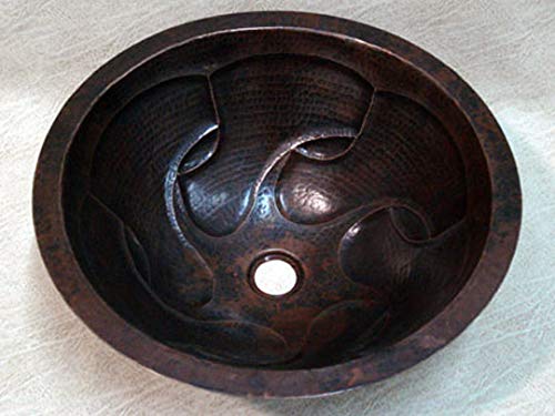 Copper Round Bathroom Sink with Matte Finish - Shuttlecock Design for Modern Vanities | Perfect for Home Renovation & Luxury Bathroom Decor