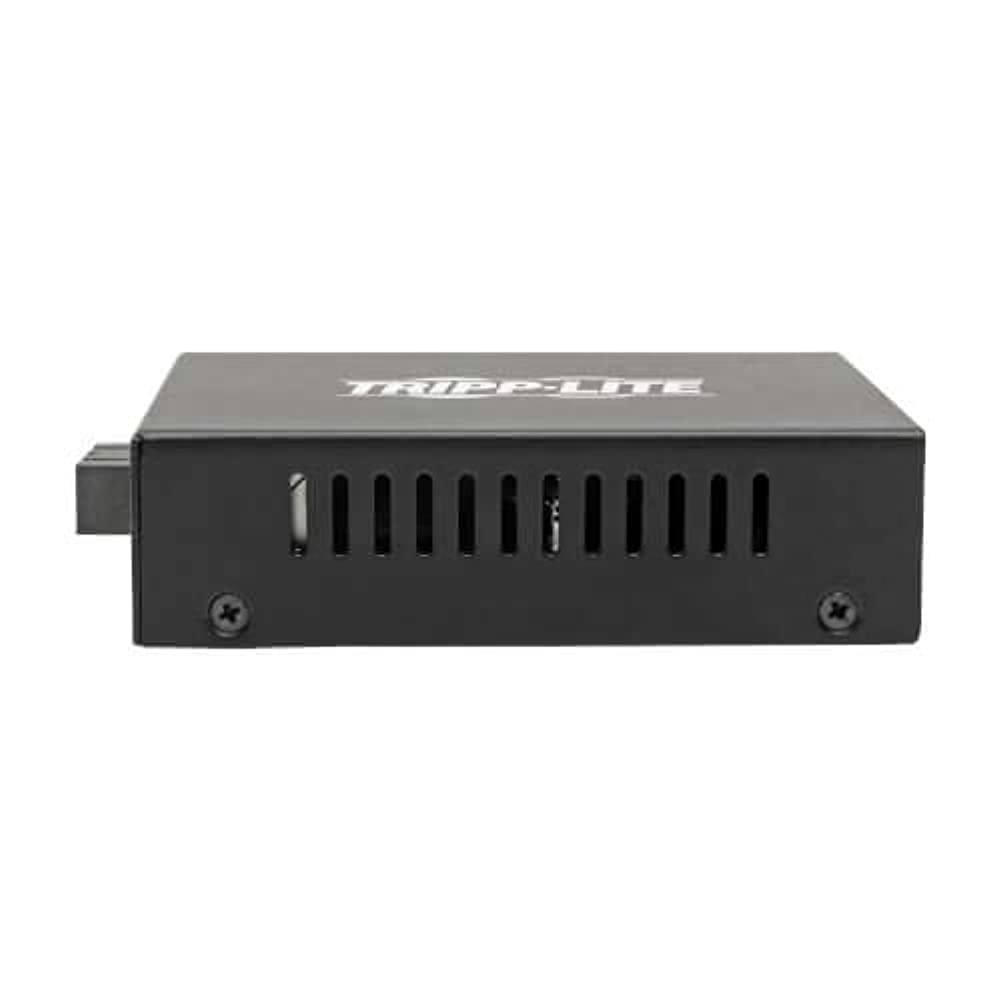 Tripp Lite N785-P01-SC-MM1 Gigabit Multimode Fiber to Ethernet Converter with POE+ | 10/100/1000 SC 850nm 550m | Ideal for Office Networks, Data Centers & Industrial Applications