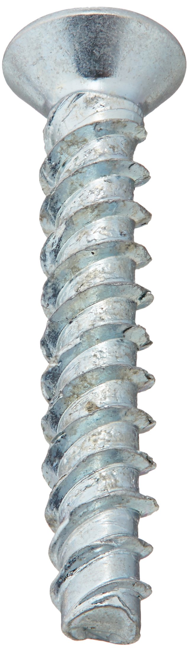 Small Parts 0412LTF Zinc Plated Steel Thread Rolling Screw for Plastic, 82° Flat Head, Star Drive, #4-20 Thread, 3/4