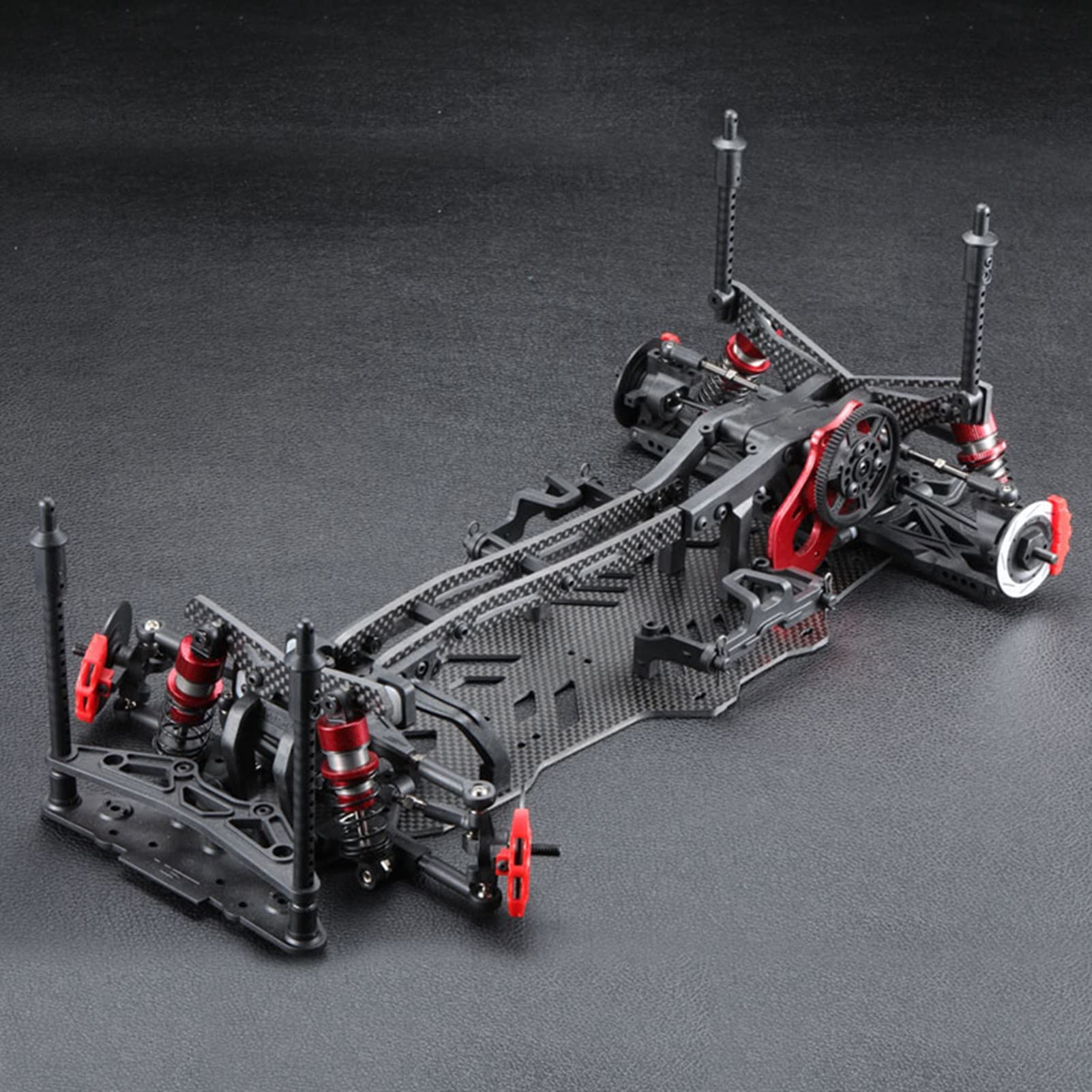 Carbon Fiber RC Car Chassis Upgrade Kit for RMX2.0S 1/10 Scale Drift Car - High Performance Replacement Parts for Racing & Drifting Scenes