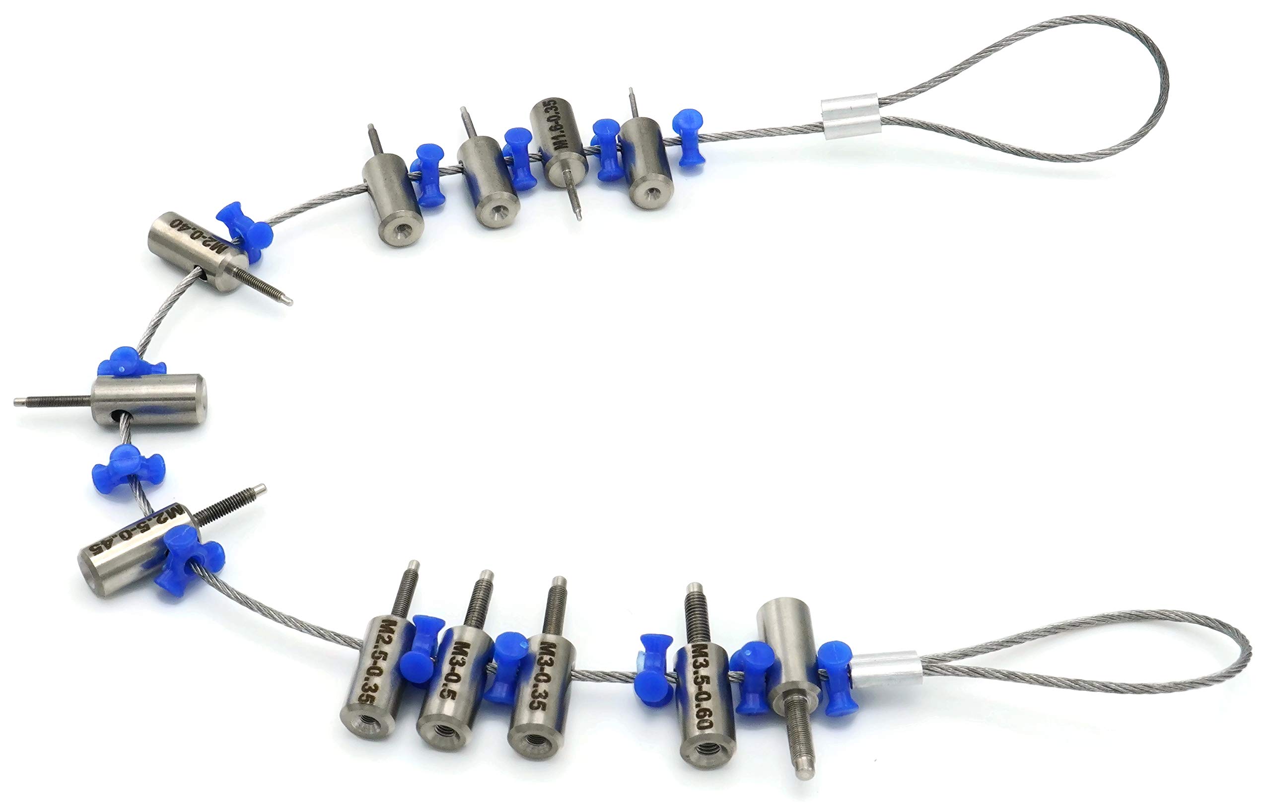 Precision Thread Gauge Set - Small Metric Sizes for Nuts, Bolts & Screws | Measuring & Identification Tool for DIY, Automotive & Industrial Applications