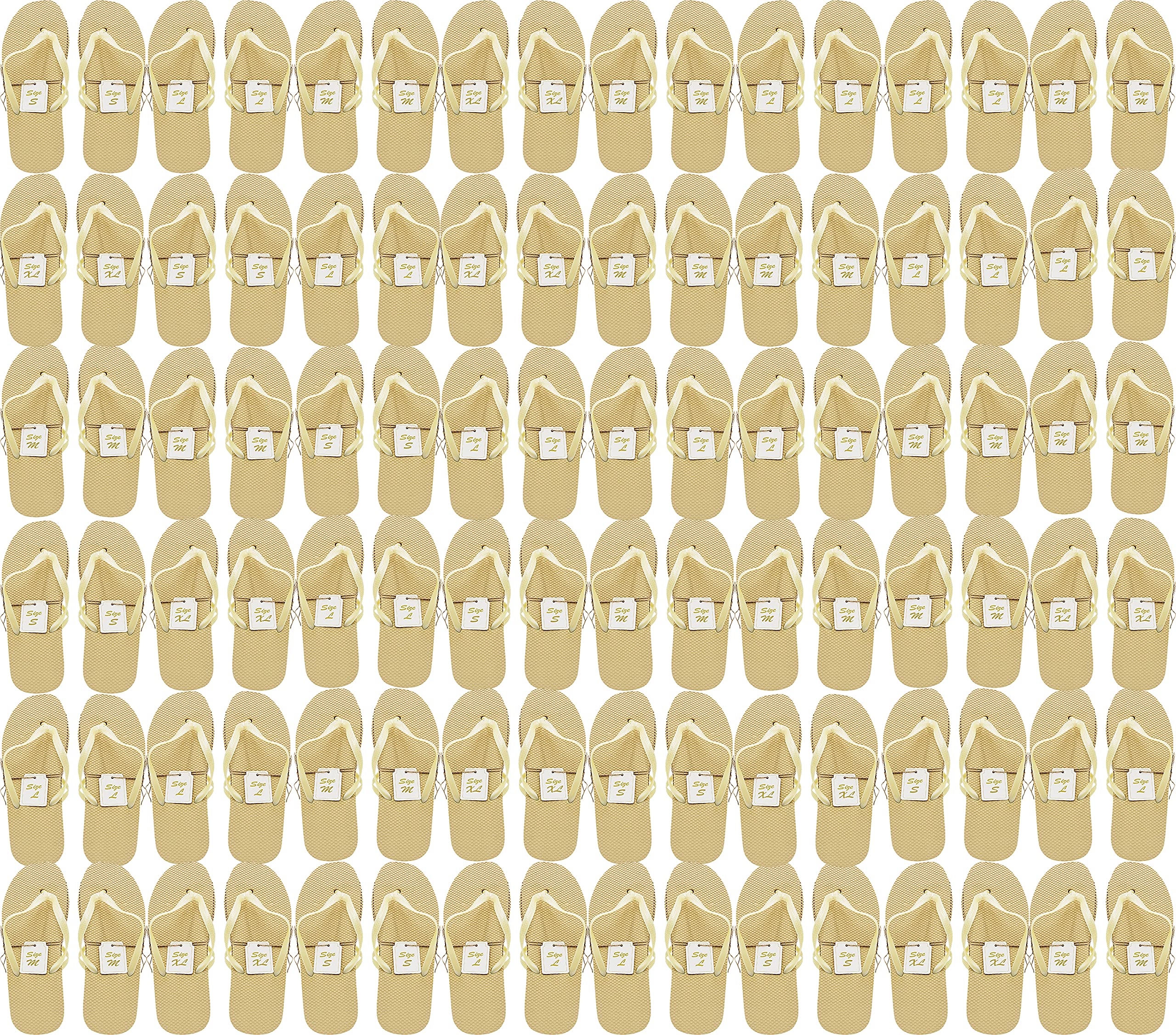 48 Pairs Bulk Flip Flops for Wedding Guests | Comfortable Wholesale Slippers for Wedding Receptions & Bridal Showers | Individually Twine Wrapped in Multiple Colors | Perfect for Beach Weddings, Bridal Parties & Spa Events