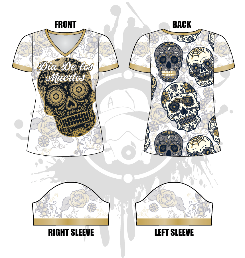 Calavera Women's Jersey - Soft Breathable Short Sleeve T-Shirt for Casual Wear, Workout & Everyday Fashion