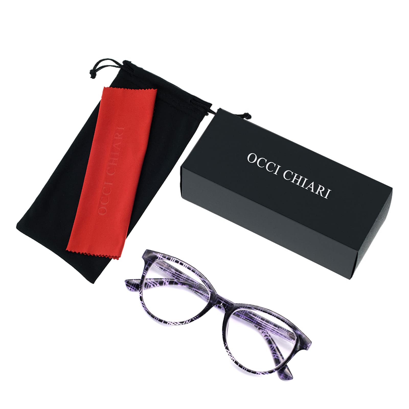 Stylish OCCI CHIARI Reading Glasses for Women & Men - Lightweight Eyewear Frames for Fashion & Reading - Perfect for Office, Reading, and Daily Use