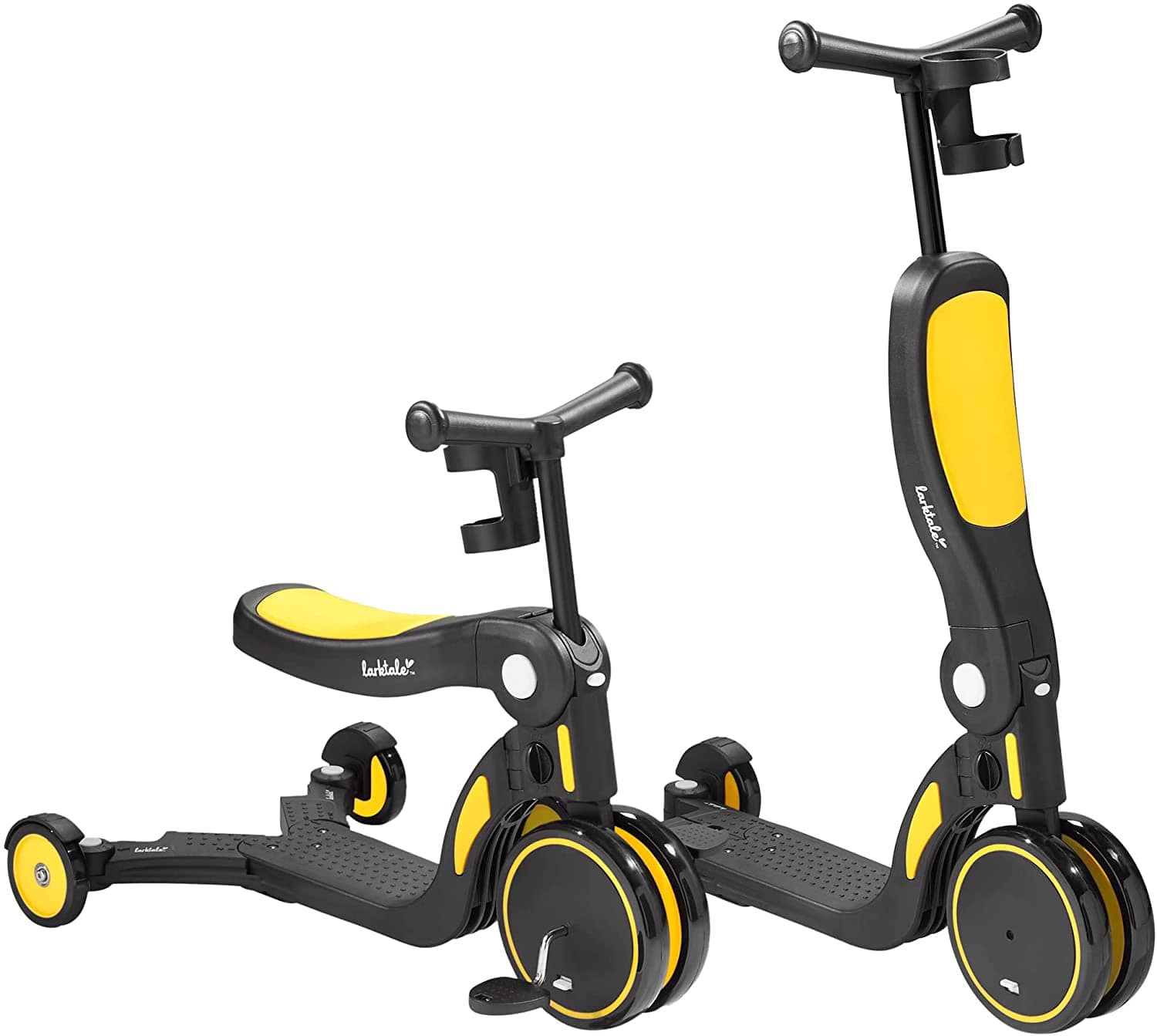 Larktale Scoobi 5-in-1 Convertible Kids Scooter - Adjustable Height, 3 Wheel Design for Toddlers Ages 1-5 - Perfect for Outdoor Play, Park Rides & Learning Balance