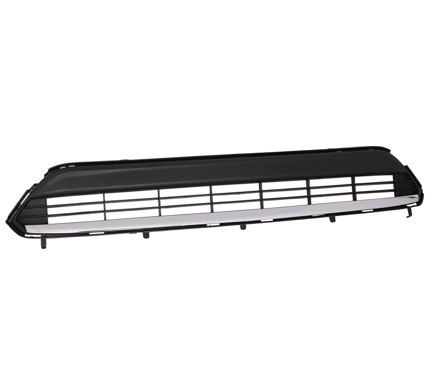 Chrome Front Lower Bumper Grille & Trim Molding for 2011-2013 Toyota Highlander - Perfect Fit TO1036130 TO1044111 | Enhances Style & Protection for Off-Roading, City Driving & Car Shows