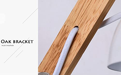 Adjustable Wooden LED Wall Lamp for Reading & Study - Modern Home Office Decor - No Bulb Included - Perfect for Bedroom, Living Room, and Library Lighting