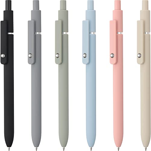 6pcs - Black, Gray, Green, Pink, Blue, Yellow