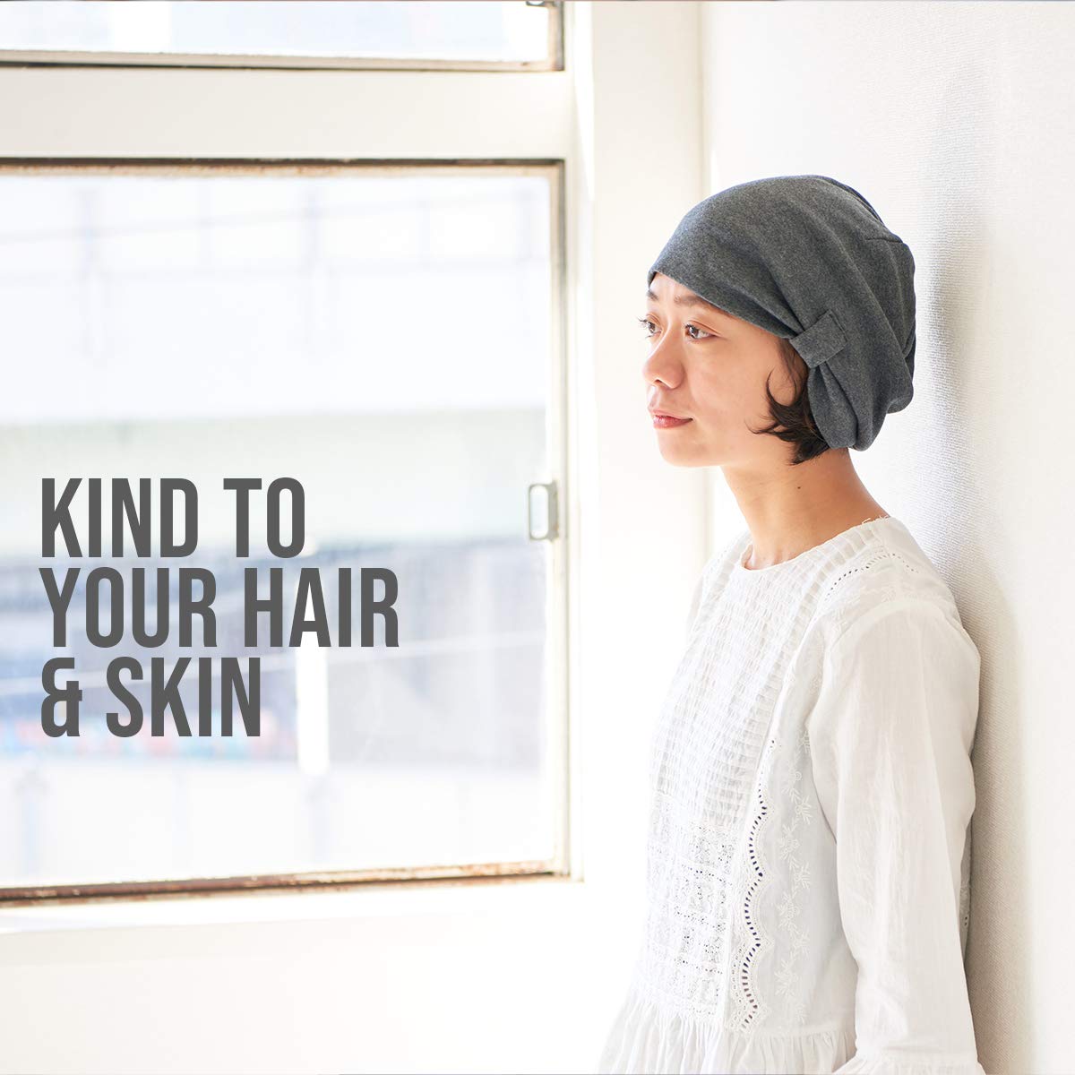CHARM Organic Cotton Slouchy Beanie for Women - Soft Summer Chemo Hat & Comfortable Headwear for Cancer Patients - Perfect for Outdoor Activities, Yoga, and Relaxation