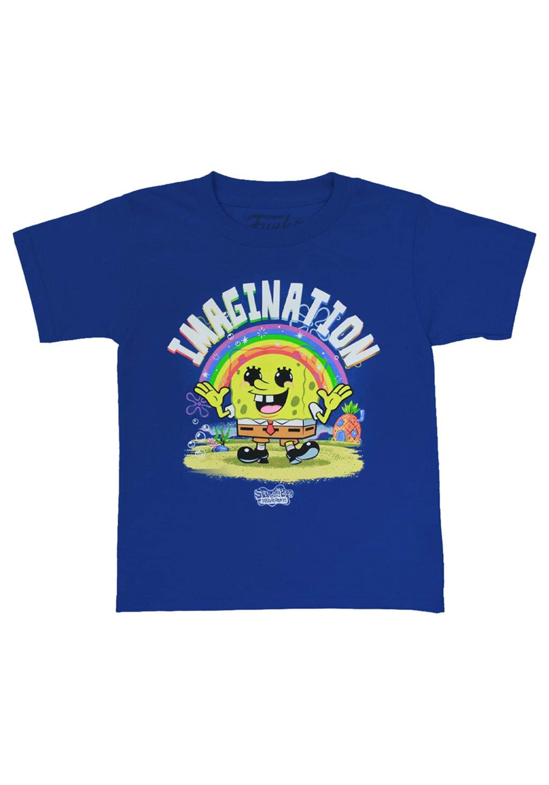 Funko Pop! Pocket Pop and Tee: SpongeBob SquarePants with Rainbow - Kids XS Size - Cute Cartoon Character Collectible Gift for Kids - Perfect for Birthdays, Parties, and SpongeBob Fans