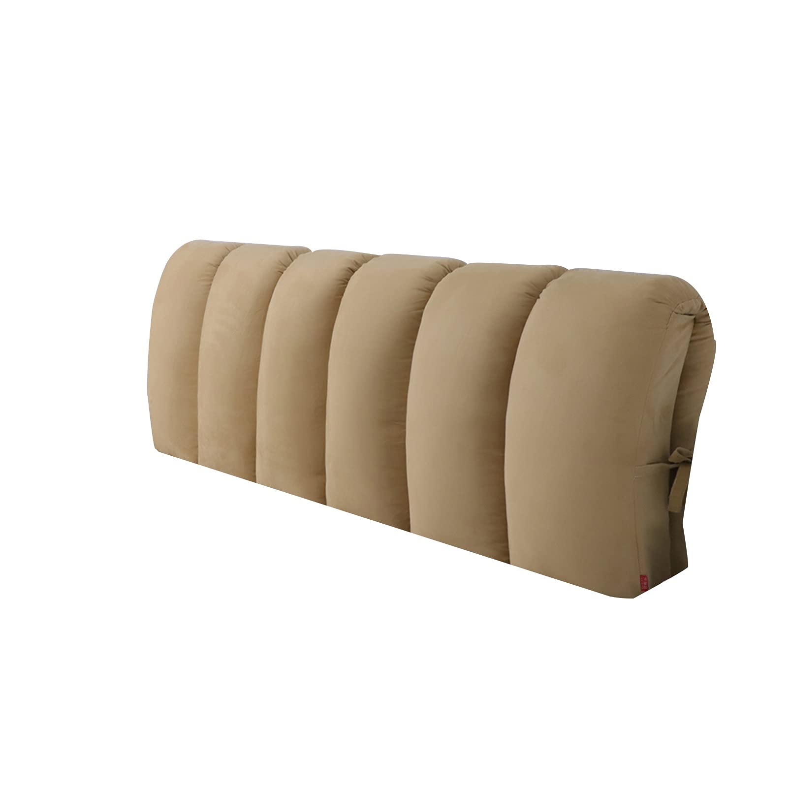 Double-Sided Upholstered Headboard for Beds - 120x50cm Backrest Support Pillow with Removable Cover, 6 Colors (Khaki) - Perfect for Reading in Bed, Sofa Support & Bedroom Decor