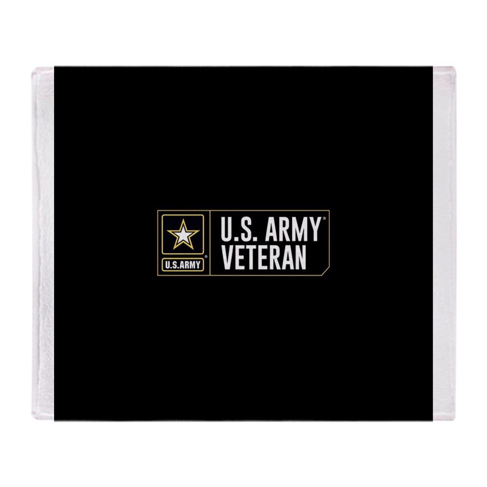 U.S. Army Veteran Logo Fleece Throw Blanket - Soft 60