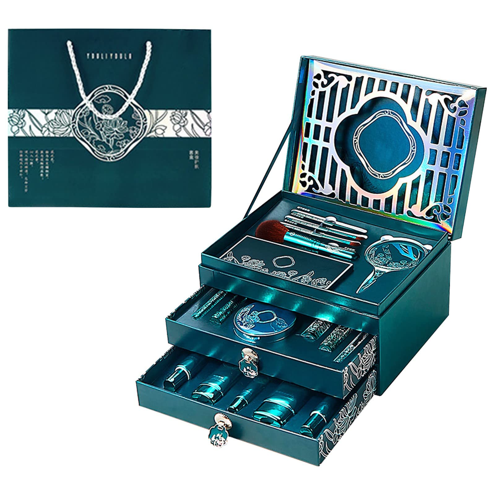 18-Piece Makeup Set with Lipstick, Foundation & Eyeshadow | Daily Cosmetics for Gifting